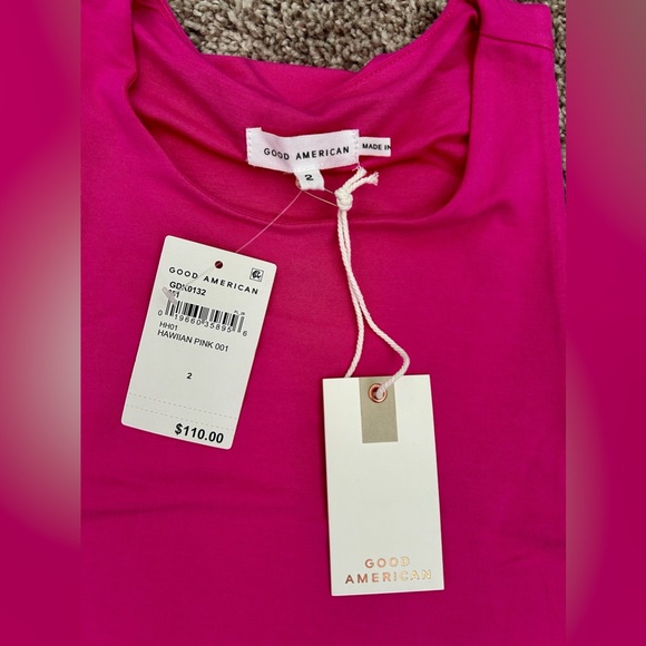 *GOOD AMERICAN Good Touch Body-con Cutaway Midi Dress O-29 - Picture 12 of 14